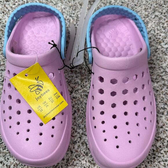 Joybees Kids Active Clog Sandals Lavender/Sky Blue Size J5 - Picture 1 of 3